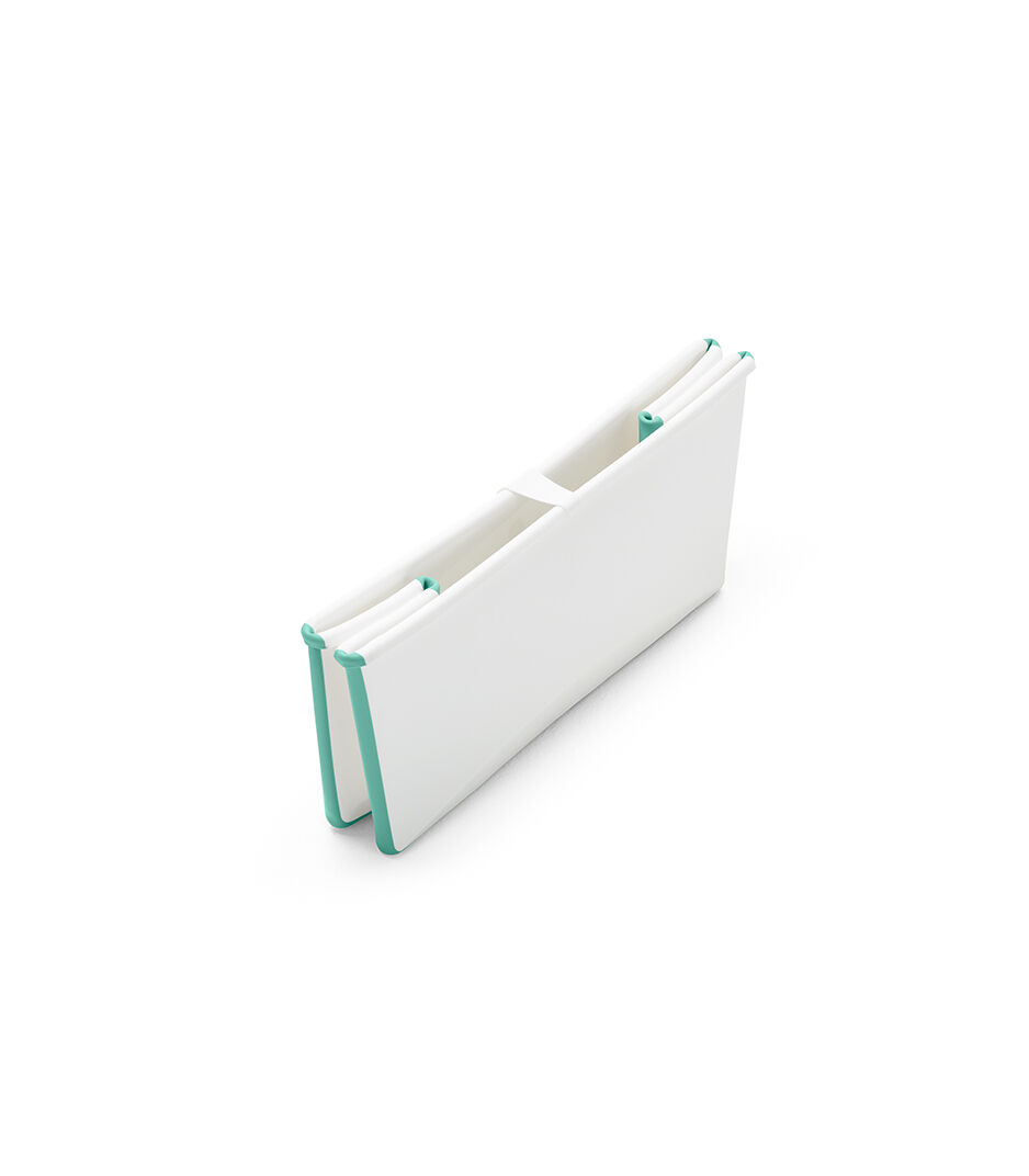 Stokke® Flexi Bath® bath tub, White Aqua. Folded.